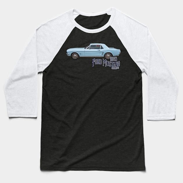 1965 Ford Mustang Coupe Baseball T-Shirt by Gestalt Imagery